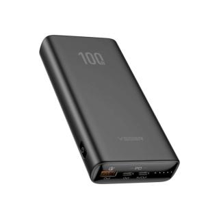 Veger T100 (W2032C) PD 100W Power Bank 20000 mAh Fekete