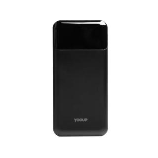 YooUp P02 PD20W + QC3.0 Power Bank 10000mAh fekete