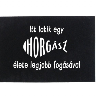 Feliratos lábtörlő, Horgász