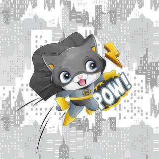 Futter, szabadidő anyag panel 40x50 cm, hero cat sárga