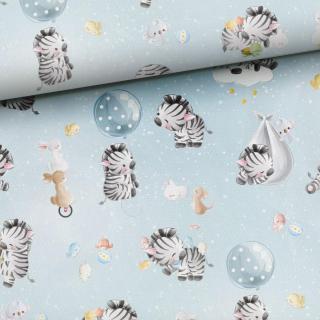 Prémium mintás futter, Kis zebra és barátai
