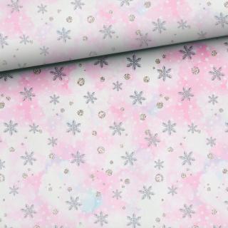 Prémium mintás futter, Pink hópelyhek