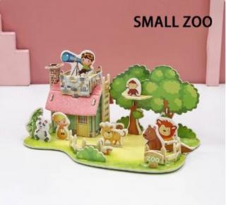 Papírmakett - állatkert - ZOO (3D puzzle)