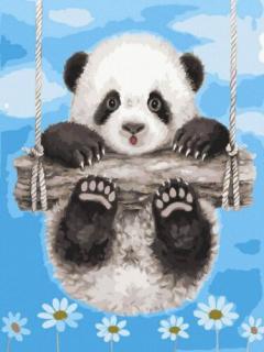 Számfestő - Játékos panda kölyök