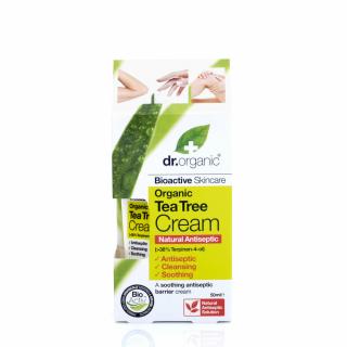 Dr. Organic Bőrápoló krém bioaktív teafaolajjal • 50 ml