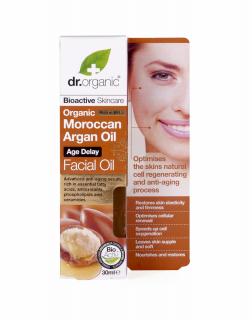 Dr. Organic Öregedésgátló arcápoló olaj bio marokkói argánolajjal • 30 ml