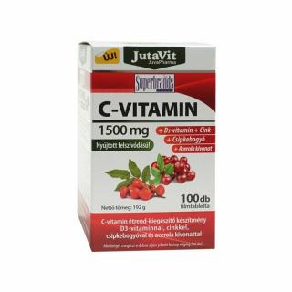 Jutavit C-vitamin 1500mg csipkebogyó acerola D3 tabletta 100x