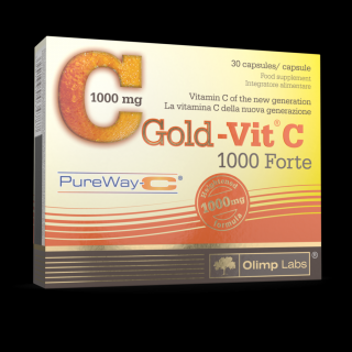 Olimp Labs Gold Vit C 1000 Forte - GYOMORBARÁT, SZABADALOMMAL VÉDETT, ÚJ GENERÁCIÓS C-VITAMIN FORMULA