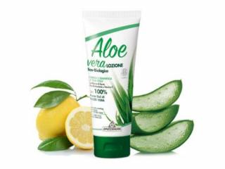 Specchiasol® Aloe vera feszesítő testápoló - Sheavaj, E-vitamin, mandula és citromolajjal. ECOBIO minősítésű 100%-os