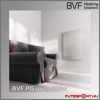 BVF PG 600W üveg infrapanel - fehér