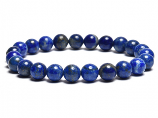 Szerelmi kapcsolat erősítése, stresszoldó - Lápisz lazuli 8 mm-es AA karkötő