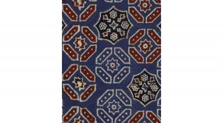 Ajrak Blue design tapéta elegáns