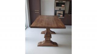 Nirvana tölgyfa asztal tölgylábbal sötétbarna 180x90cm