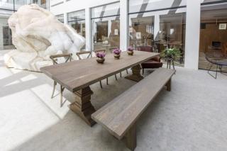 Nirvana tölgyfa étkezőasztal 140 cm tölgyfalábbal