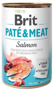 6x  Brit Paté &amp; Meat 400g Konzerv Salmon Kutya