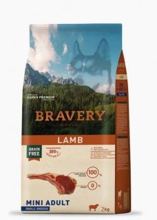 Bravery 2kg Lamb, Mini Adult, Small breeds Hypoallergén, super prémium, bárány