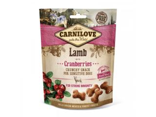Carnilove Dog Crunchy Snack Lamb &amp; Cranberries- Bárány Hússal és Vörös Áfonyával 200g