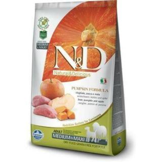 N&amp;D Dog Grain Free vaddisznó&amp;alma sütőtökkel adult medium/maxi 2,5kg