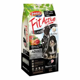 Panzi FitActive BlackDogs Hypoallergenic Adult (hal,bárány) száraztáp 1,5 kg