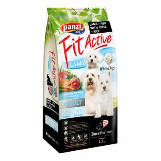 Panzi FitActive WhiteDogs Hypoallergenic Adult (hal,bárány) száraztáp 1,5 kg