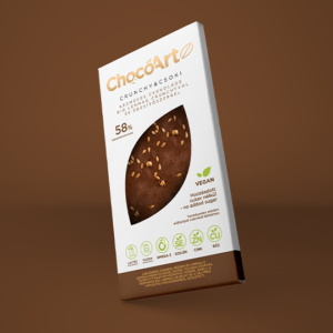 ChocoArtz crunchycsoki csokoládé kókusztejjel és nyomelemekkel 70g