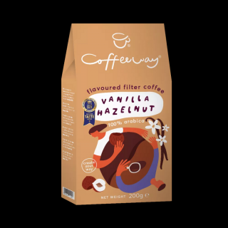 Coffeeway őrölt filter kávé Vanilla Hazelnut - vaníliás mogyoró 200g
