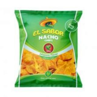 El Sabor gluténmentes nacho chips - jalapenos 225g