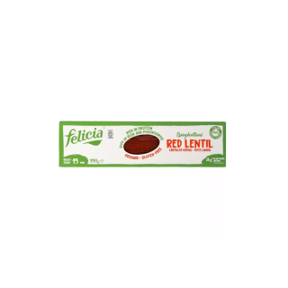Felicia gluténmentes vöröslencse spagetti tészta 250g