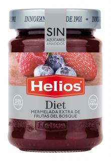 Helios erdei gyümölcsös extradzsem édesítőszerrel 280g