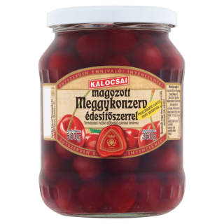 Kalocsai magozott meggykonzerv édesítőszerrrel 670g