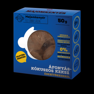 Majomkenyér áfonyás-kókuszos paleokeksz 50g