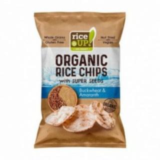 Rice Up bio barna rizs chips hajdinával és amaránttal 25g