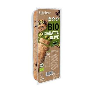 Schnitzer bio gluténmentes ciabatta - olívás 180g