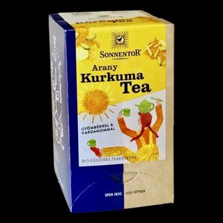 Sonnentor bio arany kurkuma fűszeres teakeverék - 18 filter 36g