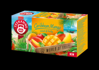 Teekanne Caribbean mangó ízű gyümölcstea - 20 filter 45g
