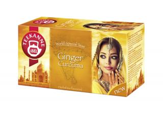 Teekanne Ginger Curcuma - gyömbéres kurkumás tea – 20 filter 35g