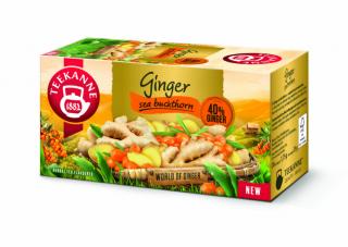 Teekanne Ginger  Sea Buckthorn - homoktövis ízű gyömbér tea - 20 filter 35g