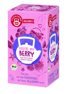 Teekanne Organics You're My Berry - bio málna és vörösáfonya gyümölcstea 20 filter 36g