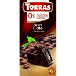 Torras kávés étcsokoládé 75g