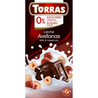 Torras mogyorós tejcsokoládé 75g