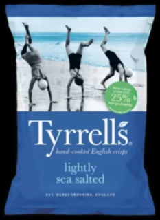 Tyrrell's burgonyachips - enyhén sós 150