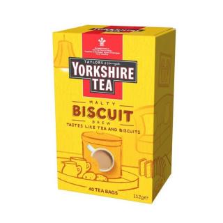 Yorkshire Tea Biscuit - fekete tea keksz ízesítéssel 40 filter 112 g