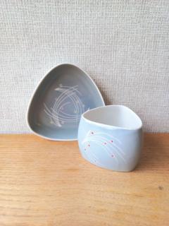 Aquincumi kézzel festett porcelán tálkák