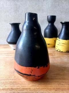 Gorka Lívia fekete-narancs váza