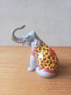 Hollóházi porcelán elefánt sószóró - Lynn Chase design - ritkaság