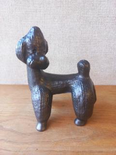 Kertész Klára kerámia figura - fekete kutya