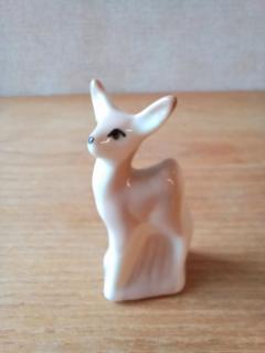 Mini porcelán őz figura