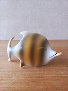 Ritka hollóházi porcelán hal figura