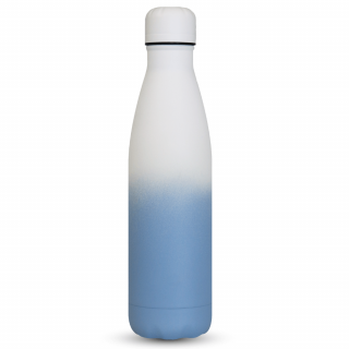 Snow Pasztell Ombre duplafalú termosz - 500 ml - Fehér-kék