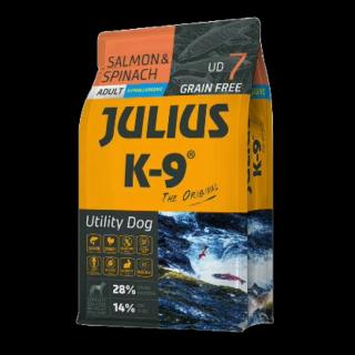 3kg Utility Dog Hypoallergenic Salmon,spinach Adult (lazac,spenót) száraztáp - Felnőtt kutyák részére (3kg)